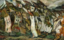 Les maisons (toiles sur châssis) Toiles Sur Châssis|Affiches D'Art