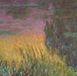 Les Nymphéas : Soleil couchant (panneaux aluminium)