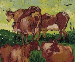 Online Les Vaches (d’après Gachet, d’après Jordaens) (toiles encadrées) Toiles Encadrées|Affiches D'Art Encadrées
