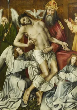 Le Trône de Grâce ou la Sainte Trinité avec Dieu le fils soutenu par Dieu le Père (panneaux aluminium)