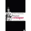 Hot Éloge de la critique - De Diderot à Roland Barthes Littérature & Essais
