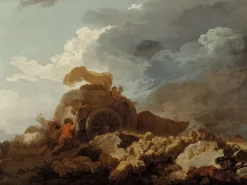 L'Orage ou la charrette embourbée (toiles encadrées)