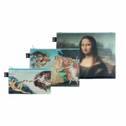 Best Lot de 3 pochettes recyclées Renaissance - Loqi Trousses, Pochettes