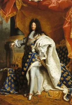 Louis XIV, roi de France, portrait en pied en costume royal (toiles sans cadre)