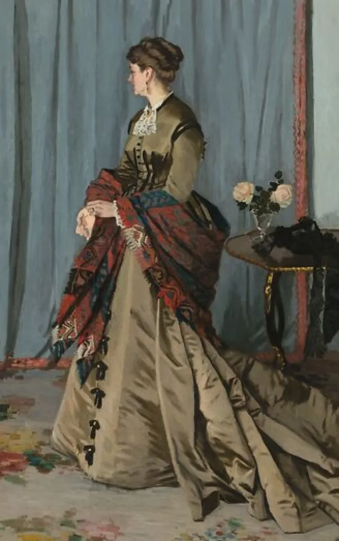 Madame Louis Joachim Gaudibert, née Marguerite Marcel (1846-1877), femme d'un négociant du Havre (panneaux aluminium)
