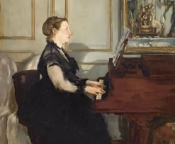 Madame Manet au piano (détail) (toiles encadrées) Toiles Encadrées|Panneaux Acryliques