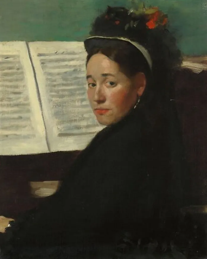 Mademoiselle Dihau au piano (panneaux acryliques)