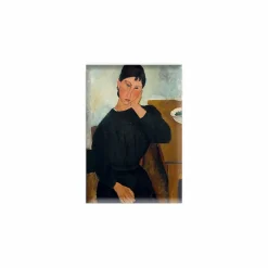 Magnet Amedeo Modigliani - Elvire assise, accoudée à une table, 1919