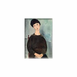 Magnet Amedeo Modigliani - La chevelure noire, dit aussi Jeune fille brune assise, 1918