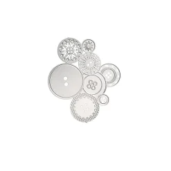 New Magnet en métal Boutons - tout simplement, Magnets