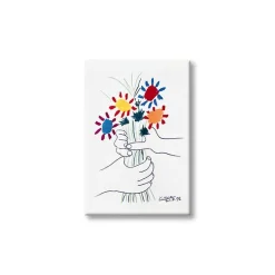 Magnet Pablo Picasso - La Paix (mains et bouquet de fleurs)