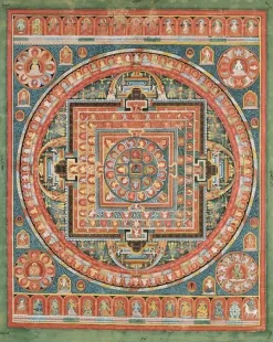 Mandala de Vairocana, sous son aspect Sarvavid (toiles encadrées)