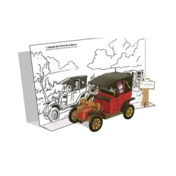 Maquette Taxi de la Marne et son décor