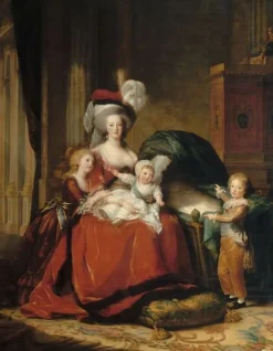 Marie-Antoinette de Lorraine-Habsbourg, reine de France et ses enfants (panneaux aluminium) Panneaux Aluminium|Toiles Encadrées