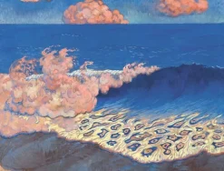 Marine bleue, effet de vagues (détail) (toiles encadrées)