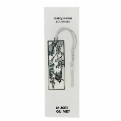 Marque-page en métal avec ruban Katsushika Hokusai - Bouvreuil et cerisier