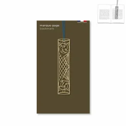 Marque-page en métal avec ruban - Art nouveau arabesque - tout simplement,