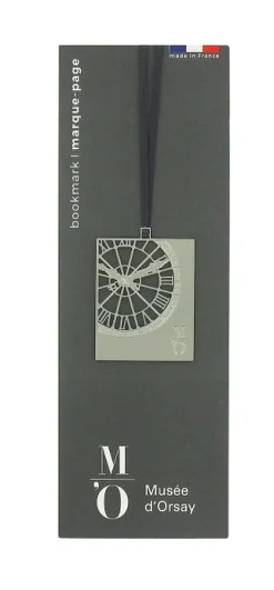 Marque-page Horloge du musée d'Orsay - Argenté