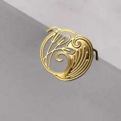 3 marque-pages/clips en métal - Art nouveau roseau - tout simplement,
