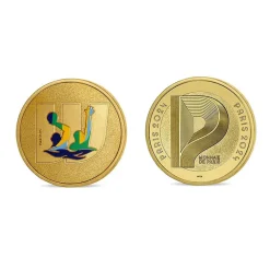 Médaillon Jeux Olympiques et Paralympiques de Paris 2024 - Alphabet Sport W - Water-polo