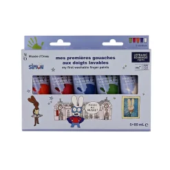 Mes premières gouaches aux doigts lavables - Simon Superlapin - Musée d'Orsay Loisirs Créatifs