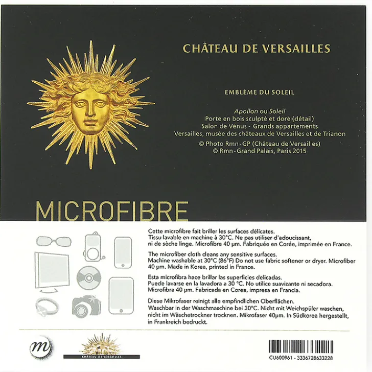 Sale Microfibre Versailles Emblèmes Accessoires Lunettes