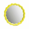 Miroir rond Zigzag Jaune - Ø 17.5 cm