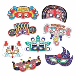 Mon coffret d'artiste - Mes masques du monde à décorer