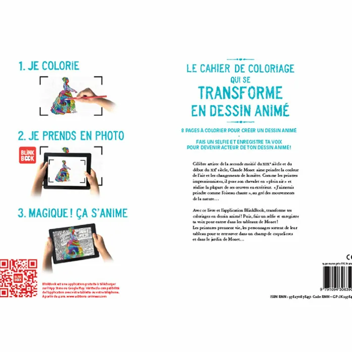 Monet - Cahier de dessin animé