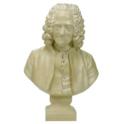 Moulage Buste de Voltaire avec perruque