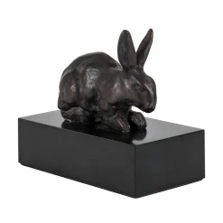 Moulage Lapin couché Barye
