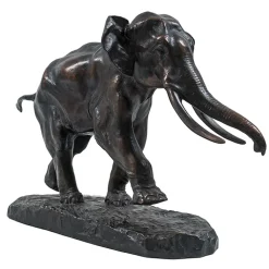 New Moulage Éléphant courant Antoine-Louis Barye - Bronze Art Européen