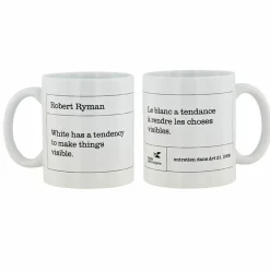 Online Mug citation Robert Ryman Art De La Table
