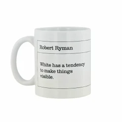 Online Mug citation Robert Ryman Art De La Table