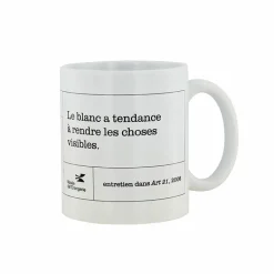 Online Mug citation Robert Ryman Art De La Table