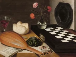 Nature morte à l’échiquier (affiches d'art encadrées)