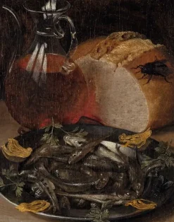 Sale Nature morte au flacon de vin et aux poissons (affiches d'art) Affiches D'Art|Toiles Sans Cadre