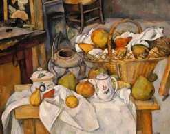 Clearance Nature morte au panier ou La Table de cuisine (toiles encadrées) Toiles Encadrées|Affiches D'Art Encadrées