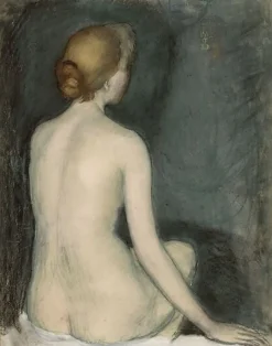 Nu, femme assise, de dos (détail) (toiles encadrées)