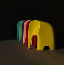 Olifant - Éléphant en porcelaine - Jaune soleil - Caussa