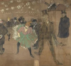 Panneaux pour la baraque de la Goulue, à la Foire du Trône à Paris I/II (panneaux acryliques)