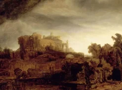 Paysage au château (panneaux aluminium)