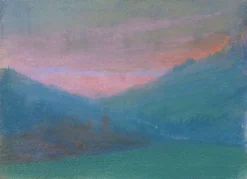Paysage de montagne au soleil couchant (panneaux aluminium) Panneaux Aluminium|Panneaux Acryliques