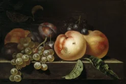Pêche, prunes et raisins (panneaux acryliques)
