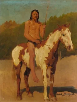 Online Peau-Rouge à cheval (toiles sur châssis) Toiles Sur Châssis|Panneaux Acryliques