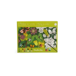 3 peintures au numéro Moulin Roty - Le Jardin