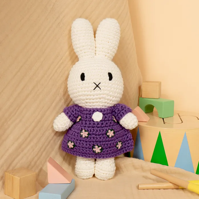 Peluche crochet Miffy Robe Nymphéas