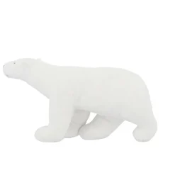 Peluche Ours blanc Pompon - Grand Modèle