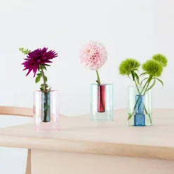 Petit vase réversible Rose/vert - Block Design