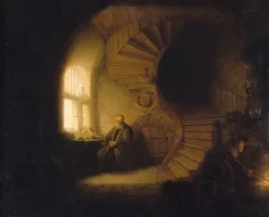 Philosophe en méditation (panneaux aluminium)
